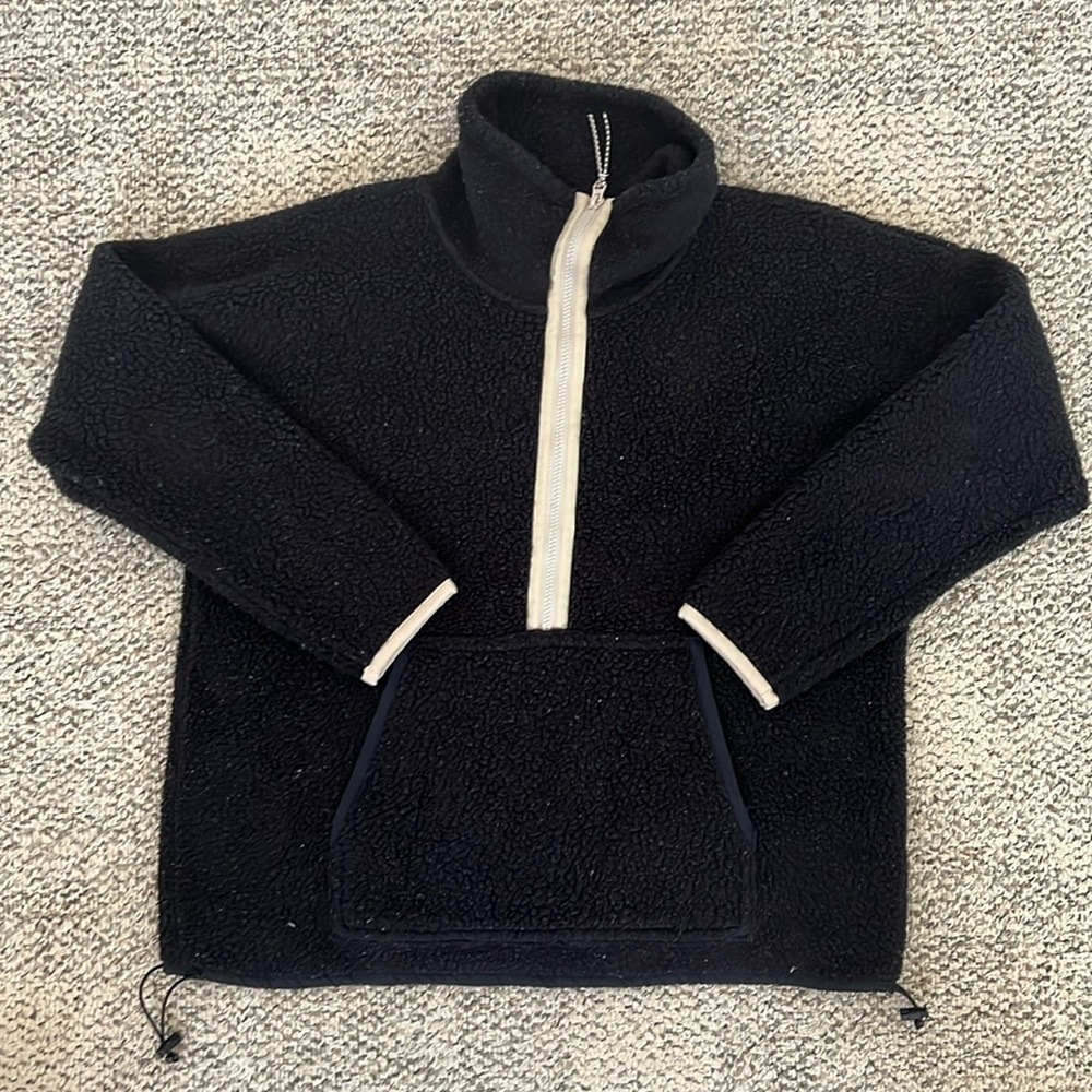 J.Crew Women’s Polartech Sherpa Fleece Half Zip Pullover Size Medium